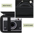 Hard Carrying Case for Fujifilm Instax Mini EVO Instant Camera, Instax Mini Printer Travel Storage Case with Mesh Pocket Can Store USB Cables, Fil...