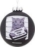 Tree Buddees Hilarious Cat Mugshot - Knocked Down The Xmas Tree Funny Glass Christmas Ornament...