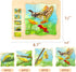 Wooden Puzzles for Kids Ages 4-8, 5 Layers Life Cycle of a Butterfly Montessori Jigsaw Puzzle for Kids, Children Preschool Learning Educational Pu...