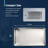 Silver Metal Tin Box Lids - Large Containers, Holder for Keeping Car Keys, Cookie, Pencil Case, 8.2 x 4.7 x 2.4 inch...