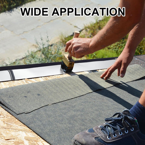 1 Roll Aluminum Flashing Roll Roof Flashing for Sealing Windows Doors Siding Roofing Stains Moss and Mildew Prevention (4" x 20')...