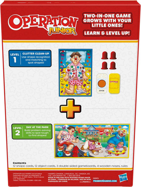 Hasbro Gaming Operation Junior Board Game | Operation Game for Younger Kids | Ages 3 and Up | 2 to 4 Players | Preschool Games | Fun Games for Pre...