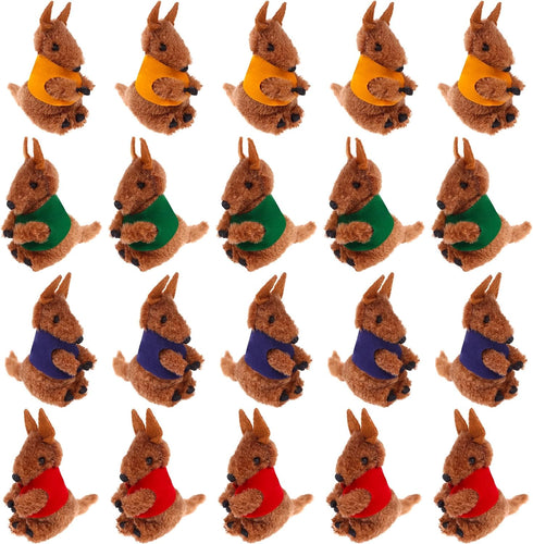 20Pcs Kangaroo Clip Buddy Kangaroo Clip Kangaroo Stuffed Animal Pencil Toppers Kangaroo Prizes Fuzzy Kangaroo Hugger Clip Animal Plush Pencil Clip...