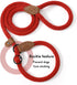 Mile High Life Slip Leads for Dogs | Heavy Duty Dog Training Leash | 5 Feet No Pull Slip Leashes w Leather Tip | Red Rope Lead for Dogs Outside...