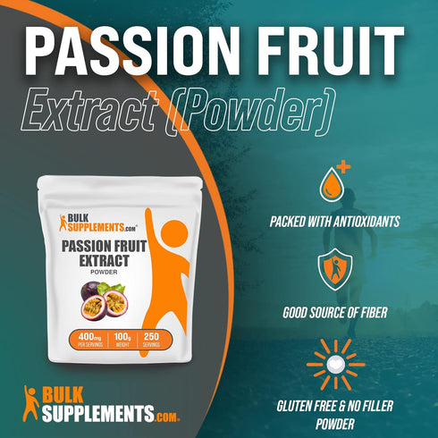 BulkSupplements.com Passion Fruit Extract Powder - Antioxidants Supplement - Passion Fruit Supplement - Passion Fruit Powder - 400mg of PassionFru...
