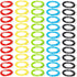 Juvale 50 Pack Spiral Coil Wrist Keychains - Stretchy Wristband Bracelet Key Rings (5 Assorted Colors)...