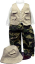 The Queen's Treasures 18 Inch Doll Clothes & Accessories, 4 Pc Fishing Outfit with Pants, Hat, Vest & Shirt, Compatible for Use with American Girl...