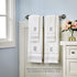SKL Home Casual Monogram Hand Towel (2-Pack), U, 16x26, White...