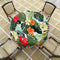 Tropical Round Tablecloth, Hawaiian Palm Tree Hibiscus Flowers Plants Tablecloths, Aloha/Luau Theme Party, Wipeable Waterproof Table Cloth for Fam...