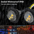 10Pcs Dual Color 3/4" Round LED Marker Lights,White to Amber Waterproof Front Rear Signal Running Tail Lights,Trailer Marker Clearance Lights for ...