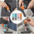 VEVOK CHEF Small Salt and Pepper Grinder 4Pcs Portable Mini Glass Salt Spices Grinder Ceramic Salt Black Pepper Shakers Tiny Pepper Mill Salt Grin...