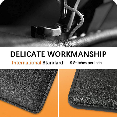 Phone Card Holder, Leather Phone Wallet Stick On, Card Holder for Back of Phone Credit Card Holder for Phone Case Compatible with Most of Cell Pho...