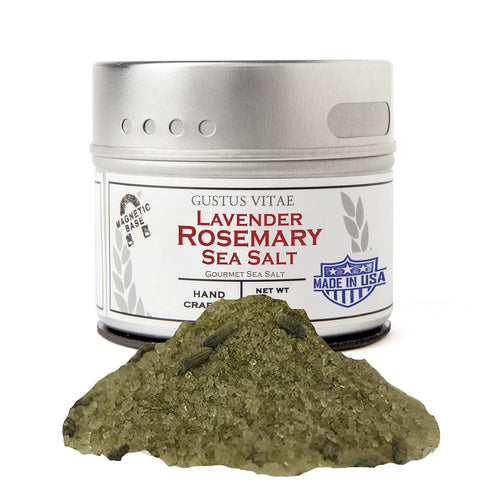 Lavender Rosemary Sea Salt | Gourmet Seasoning | All Natural | Artisanal Finishing Salt | Non GMO, No Anti-Caking Agents | Small Batch | Hand Craf...