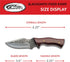 6.25" Fixed Blade Full-Tang Carbon Steel Blacksmith Style Outdoor Hunting/Skinning Knife with Sheath, Brown...