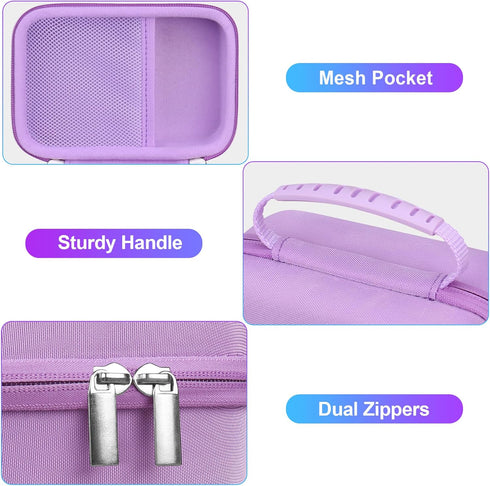 BOVKE Camera Carrying Case Compatible with Agoigo/YTETCN/Miiulodi/Dylanto/Miiulodi/Seckton/OZMI/Yoophane Digital Waterproof Camera, Portable Kids ...