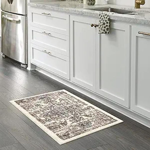 Maples Rugs Tapestry Farmhouse Area Rugs – Made in USA – Washable, Non Slip Indoor Carpet for Entryway, Foyer, Kitchen, and Bathroom, 1'8 x 2'10, ...