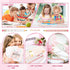 CHENGU 48 Pcs Half Pencils with Eraser Bridal Shower Pencils Mini Pencils Golf Pencils Rose Gold Heart Pencils White Pink Pre Sharpened Pencils We...