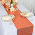 ShiDianYi Sequin Table Runner Orange Bridal Shower Decorations Table Decor Glitter Table Cover Table Runners 14x108 Inches ~0225S (1, Orange)...