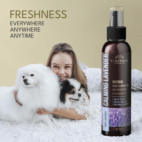 Lavender Air Freshener Spray — Non-Toxic & Natural Essential Oil Spray—Odor Eliminator and Deodorizer for Home/Toilet/Room/Lounge/Fabric - Linen S...