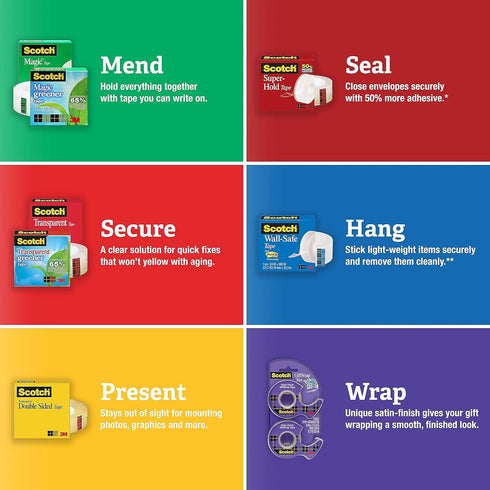 Gift Wrap Tape with Dispenser, 3/4 x 23.61 yds....