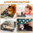 4 Pack Ultra Soft Dog Cat Bed Mat with Cute Prints Reversible Fleece Dog Crate Kennel Pad Cozy Washable Thickened Hamster Guinea Pig Bed Pet Bed M...
