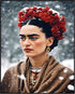 Posterizer 1 pcs- Frida Kahlo inspied art in the winter-Famous Figures Art Collection-Floral Botanical Art- Living Room Bedroom Decor- unframed wa...
