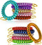 12 Colors Wrist Keychain Plastic Spring Flexible Spiral Wrist Coil Stretchable Wrist Band Wristlet Keychain Bracelet Wrist Coil for Sauna Gym Pool...