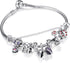 GW 925 Sterling Silver Puppy Dog Animal Charms Bead Fit European Bracelets for Dog Lover (Pink-Puppy-212)...