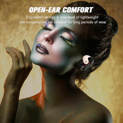 Out of Ear Open Ear Headphones Outside The Ear Wireless Ear Hanging Bluetooth Headset Over The Ear Open Ear Buds Earbuds Outside The Ear Headphone...