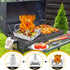 P&P CHEF Beer Can Chicken Holder with Roasting Pan Set, 9-inch Stainless Steel Square Baking Pan and Chicken Rack For Grilling, Heavy Duty & Dishw...
