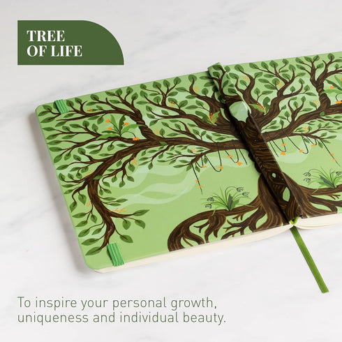Rileys Tree of Life, 8" x 6", Blank Journal 240 Pages, Ivory Paper, Blank Notebook for Men and Women, Unlined Journal, Drawing Notebook, Great Gif...