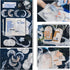 Doraking 63PCS Moon Embellishment Scrapbook Paper Packs for Journaling Supplies, Material Papers Memos Stamps Cards for Journals Planners Aestheti...