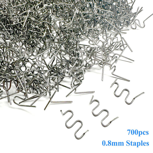 1400 Plastic Welder Staples,Plastic Welding Staples,0.6 0.8mm Wave Hot Staples Welding Supplies for Plastic Welder Gun to All Plastic Fix Repair C...