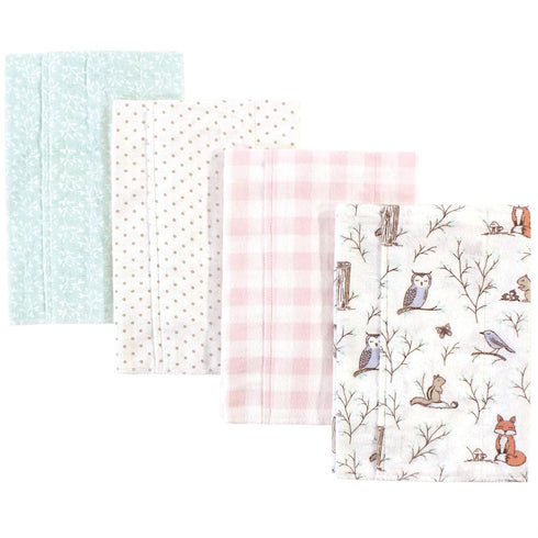 Hudson Baby Unisex Baby Cotton Flannel Burp Cloths, Enchanted Forest, One Size...