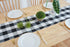 Black & White Buffalo Check Farmhouse Cotton Blended Table Runner for Family Dinners or Gatherings, Indoor or Outdoor Parties, Everyday Use 12" x ...