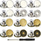 Jeans Buttons Replacement, Instant No Sew Buttons for Pants with Tool (Multicolor, 17MM)...