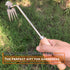 SHANFEEK Grass Hoe Weed Puller Weeding Artifact Uprooting Weeding Tool for Garden Hand Tool High-Strength Steel with Solid Wood Handle (Brown)...