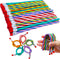 35 Pcs 7 Inch Flexible Soft Pencils,Magic Bend Pencils,Colorful Stripe Soft Pencils for Valentine's Day,Children's Day Gift,Students,Classroom Gif...