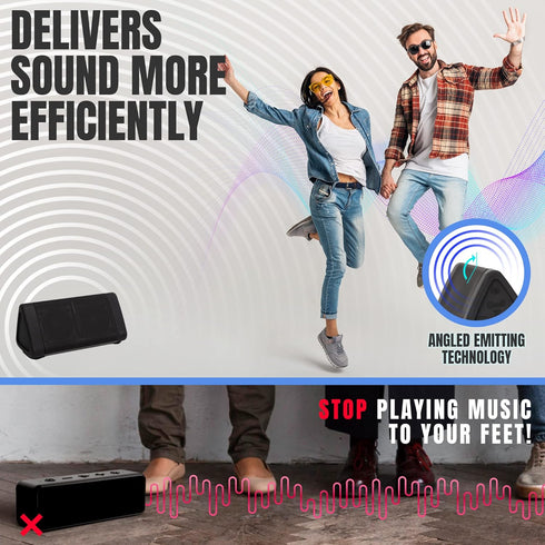 Cambridge Soundworks OontZ Angle Solo Bluetooth Portable Speaker, Compact Size, Surprisingly Loud Volume & Bass, 100 Foot Wireless Range, IPX5, Pe...