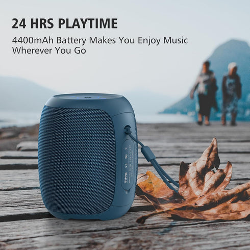 ZEALOT Bluetooth Speaker, Portable Speaker Bluetooth Wireless, 20W Stereo Sound, IPX6 Waterproof Speaker with Led Lights, Portable Speake for Show...