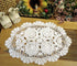 Phantomon Handmade Crochet Cotton Lace Placemats Doilies Cloth Crochet Coasters, Pack of 4, Oval Shape, White, 12 x 17 inch (White)...