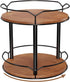 Lazy Susan Organizer 2 Tier - Turntable Spice Rack for Table Top, Wooden Rotating Lazy Susan for Cabinet Pantry Kitchen Countertop Dining Table Cu...