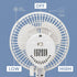 Air-Cooling 6-Inch Clip on Fan, 360° Rotation, Two Speed Portable Clip Fan With Strong Clamp Grip, Quiet Operating Desk Fan Made Of Durable Materi...