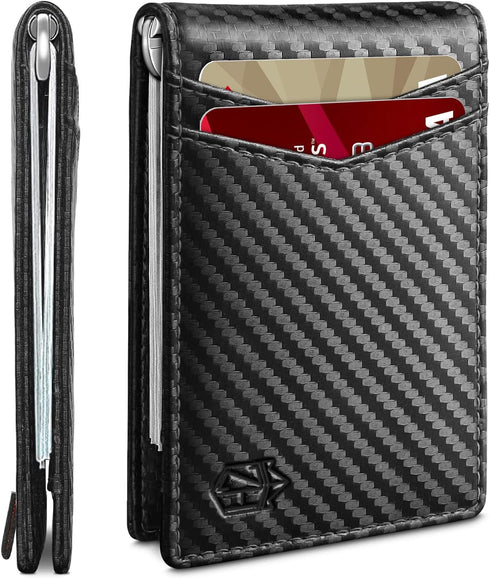 Zitahli Wallet for Men-6 Slots ID Window-Mens Wallets-Slim Wallet Classic Spring Money Clip RFID Blocking-Gift for Men...