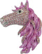 Unique Horse Brooch Pin Pendant Austrian Crystal BZ6535B...