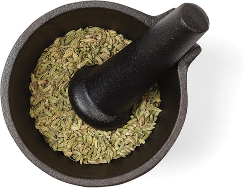Fox Run Mortar and Pestle, Cast Iron, Black...