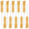 stonylab 10 Pack Tube Brushes, Bristle Test Tube Bottle Wash Cleaning Brushes with Radial Tufted End for Laboratory, Size L...