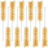 stonylab 10 Pack Tube Brushes, Bristle Test Tube Bottle Wash Cleaning Brushes with Radial Tufted End for Laboratory, Size L...