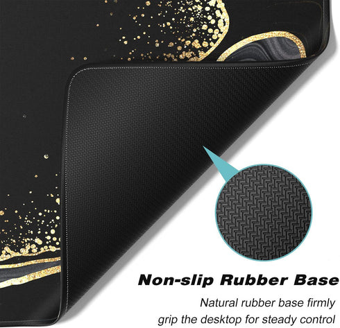 Extended Gaming Mouse Pad, XXL Large Desk Pad 30 x 14 Inch, Big Computer Keyboard Mousepad, Waterproof Mouse Mat with Stitched Edges and Non-Slip ...