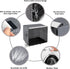 Dog Crate Cover for Wire Cages 24 Inch Indoor Breathable Polyester Pet Kennel Cover Machine Wash & Dry Double Door Small (Cover Only)...